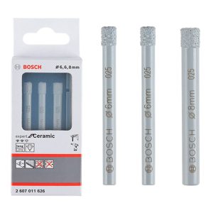 Bộ mũi khoan kim cương 6/6/8mm Bosch 2607011626