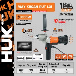 Máy khoan rút lõi (GEN 3) G3-KRL178BL