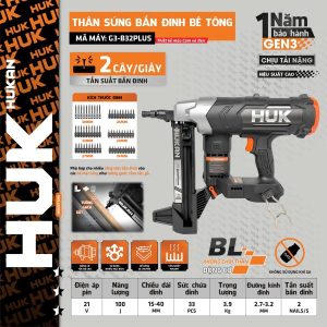 Thân Súng Bắn Đinh Bê Tông (GEN 3) G3-B32PLUS