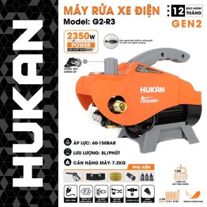 Máy rửa xe dùng điện có chỉnh áp (GEN 2) G2-R3