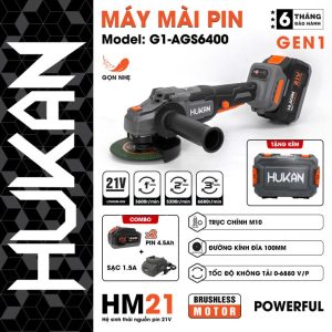 Máy cắt mài 3 tốc độ dùng pin (GEN1) G1-AGS6400