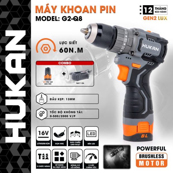 MÁY KHOAN PIN GEN 2 G2-Q8