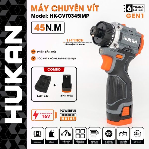 Máy chuyên vít HK- CTV0345IMP