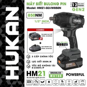 Máy Siết Bulong Pin 1/2 (GEN2) HM21-G2-IW850N – PHIÊN BẢN MỚI