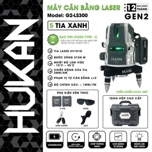 Máy Cân Bằng Laser Siêu Sáng 5 Tia Xanh Gen 2 G2-LS300