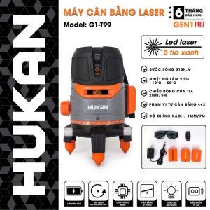 Máy cân bằng Laser 5 tia xanh Hukan G1-T99