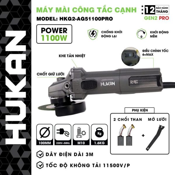 Máy mài công tắc cạnh HKG2-AG51100PRO