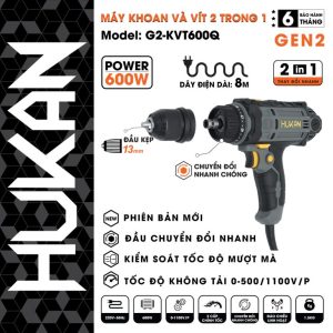 Máy khoan và vít 2 trong 1 sử dụng điện G2-KVT600Q