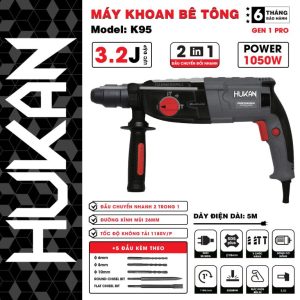 Máy khoan bê tông 3 chức năng (GEN 1 PRO) K95