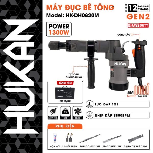 Máy đục (GEN2) HK-DH0820M