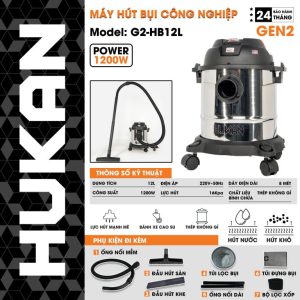 Máy hút – thổi bụi dùng điện 12 lít G2-HB12L