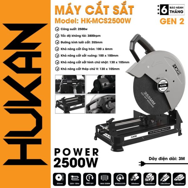 Máy Cắt Sắt Bàn Hukan 2800W HK-G2-CM2800S