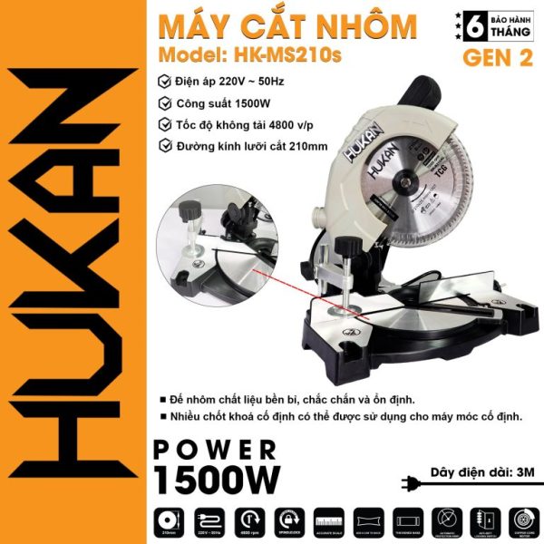 Máy cắt nhôm HK-MS210s