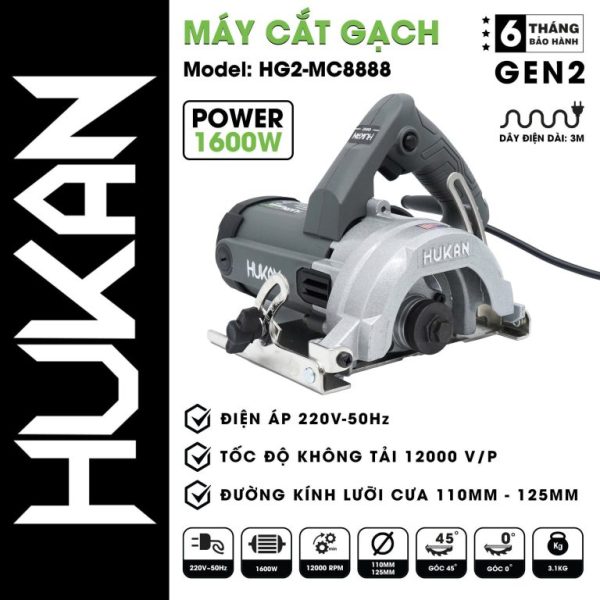 Máy cắt gạch Hukan HG2-MC8888