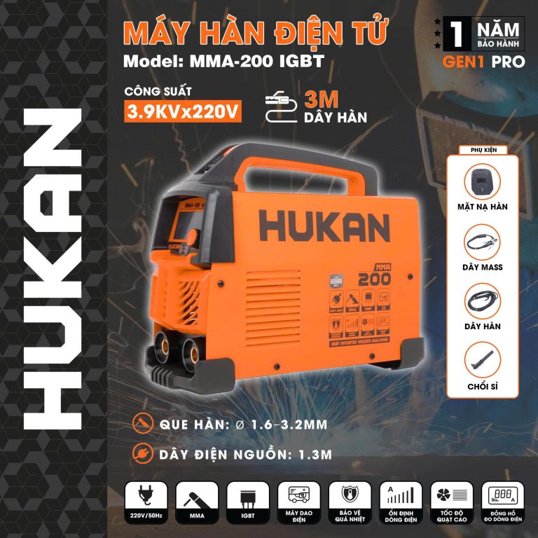 Máy hàn điện tử MMA-200IGBT