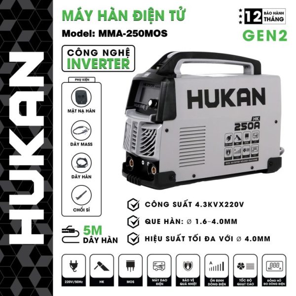 Máy hàn điện tử 250A MMA-250MOS