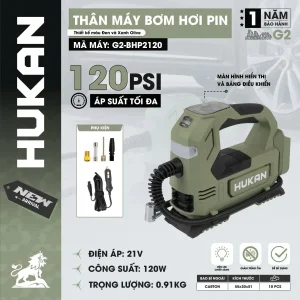 Thân máy bơm hơi pin G2-BHP2120