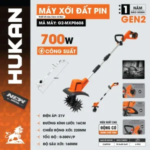 Máy xới đất pin (GEN 2) G2-MXP0608