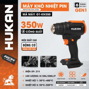 Máy Khò Nhiệt Pin HUKAN G1-KN350, LÊN TỚI 550°C ( thân)