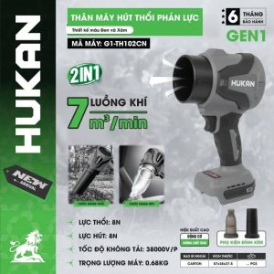 Thân Máy thổi và hút phản lực Pin 21V Hukan G1-TH102CN