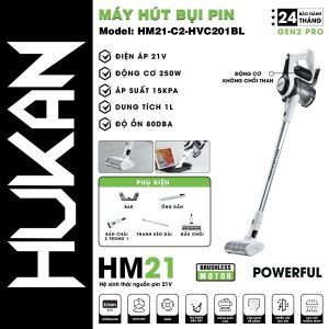 Thân máy hút bụi dùng pin chân phổ thông HM21-G2-HVC201BL