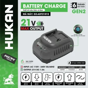 Bộ sạc Hukan G2-ADT21015 1.5Ah
