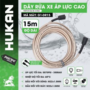 Dây rửa xe áp lực cao 15m (GEN 1) G1-DR15