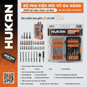 Bộ phụ kiện mũi vít đa năng G1-BPK043