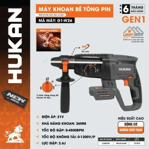 Máy Khoan Bê Tông Pin (GEN 1) G1-W26