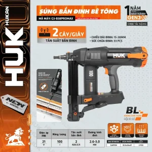 Súng bắn đinh bê tông pin G3-B38PROMAX