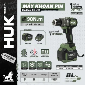 Máy khoan pin (GEN 3) G3-M90 Xanh Đen