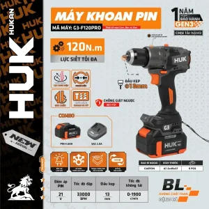 Máy khoan pin (GEN 3) G3-F120PRO