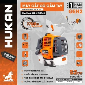 Máy cắt cỏ cầm tay chạy xăng G2-MCC543