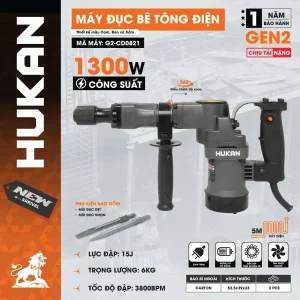 Máy đục bê tông điện (GEN 2) G2-CD0821