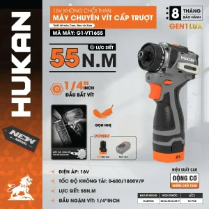 Máy chuyên vít cấp trượt (GEN 1) G1-VT1655