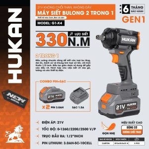 Máy siết bulong 2 trong 1 (GEN 1) G1-X4