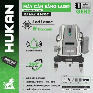Máy cân bằng laser 5 tia xanh ( GEN 2) G2-LS301