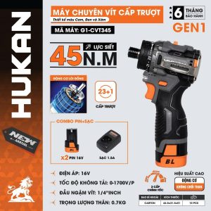 Máy chuyên vít cấp trượt (GEN 1) G1-CVT345