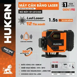 Máy cân bằng laser 12 tia xanh (GEN 1) G1-LS12-G4