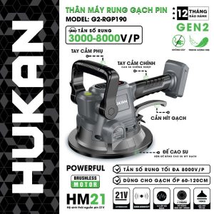 Thân máy rung gạch pin (GEN2) G2-RGP190